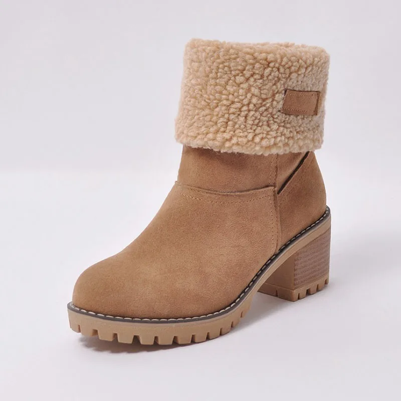 CUZULLAA/женские теплые зимние ботинки с плюшевой подкладкой Женские из флока
