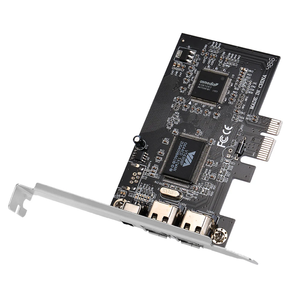 PCI E 3 порта 1394a 1394b карта расширения Firewire Express контроллера (2*6 Pin + 1*4 Pin) Sup порты для