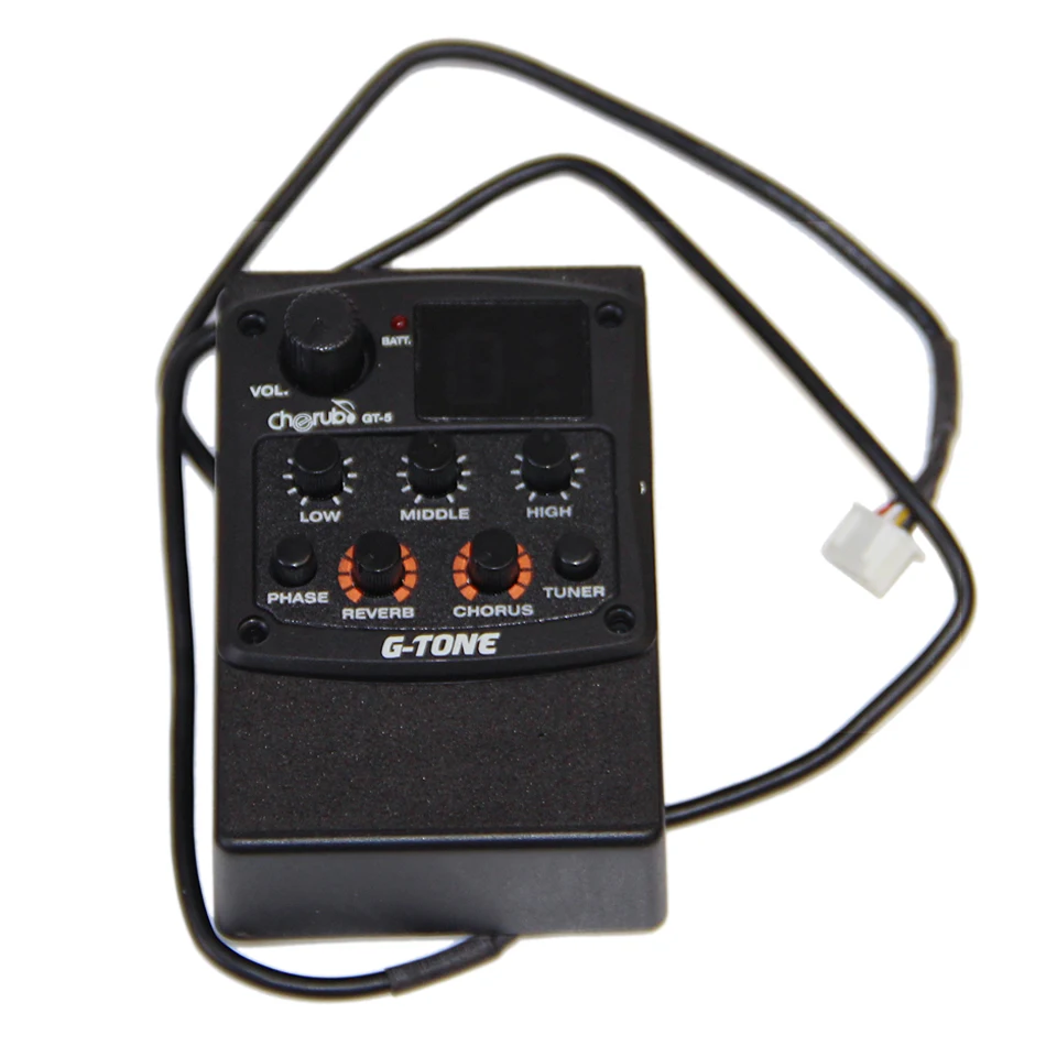 Preamp система Cherub EQ серии GT акустическая гитара преампер с 3 диапазонами