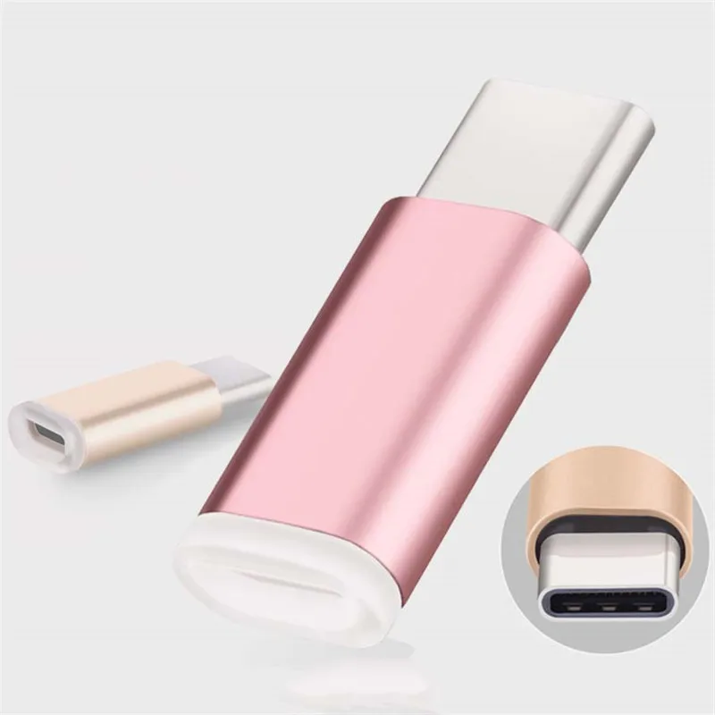 Цветной Micro USB Женский к Type-c Мужской кабель адаптер зарядное устройство конвертер