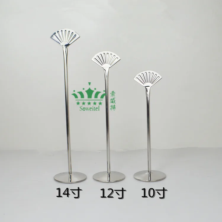 Настольные подставки под номера из нержавеющей стали большие размеры 10/12/14 дюйма