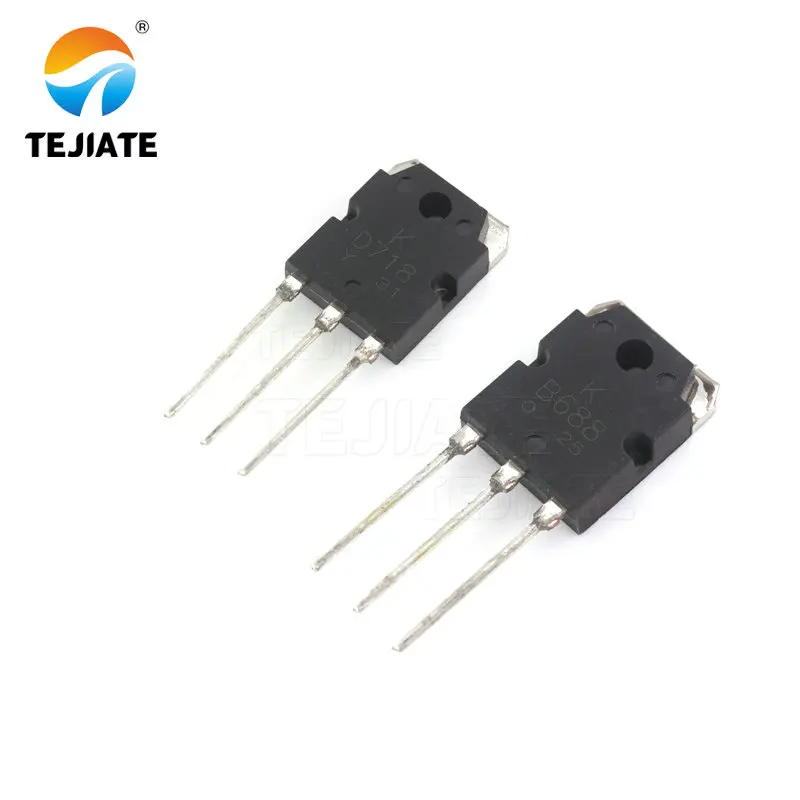 2 пары транзисторов 2SD718 2SB688 (2 x D718 + 2 x B688), новый усилитель мощности аудио