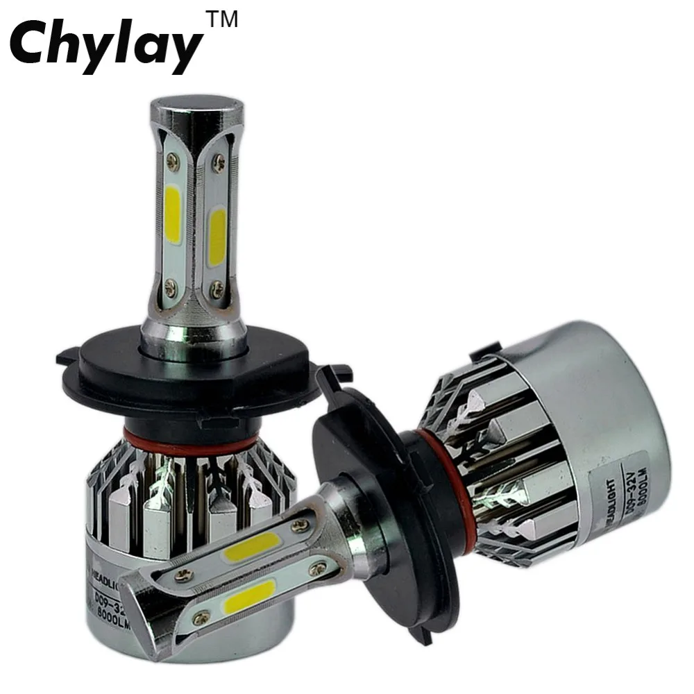 2 шт. H7 LED H4 H1 H3 H11 H8 H9 H13 881 9005 9006 9007 автомобильные лампы для фар машины 72 Вт 8000LM
