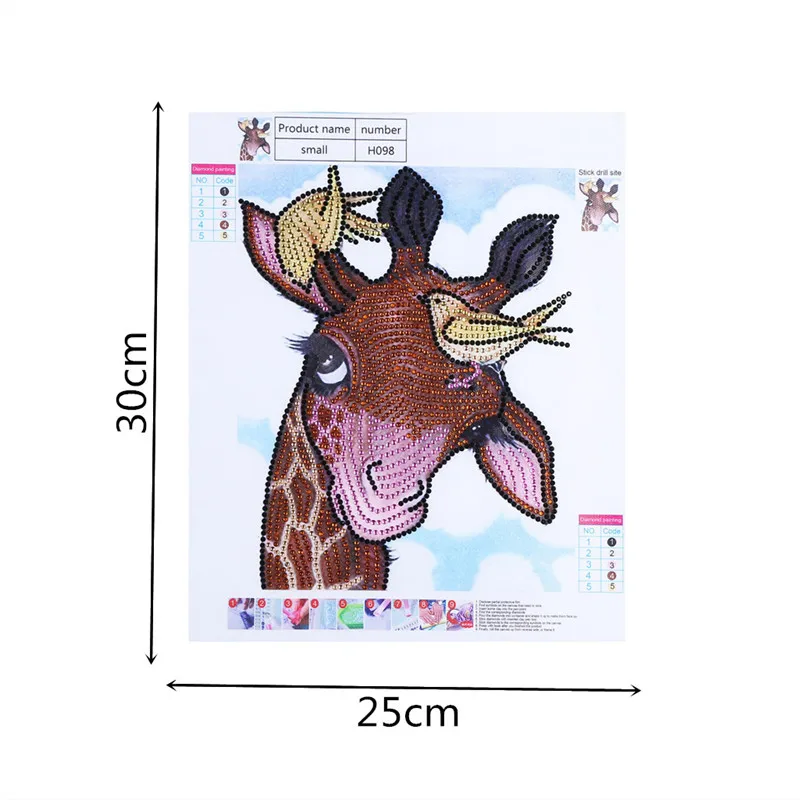 cartoon 5D DIY Diamond diamond embroidery Deer special shaped embroidered Cross Stitch Home decoration Gift kids gift Rhinestone | Дом и сад
