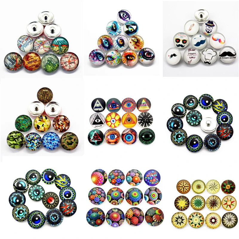 

New Arrival 10pcs/Lot Skull Pirate Boat Anchor Snaps Buttons 18mm Charms Fit Ginger Bracelets&Bangles Jewelry