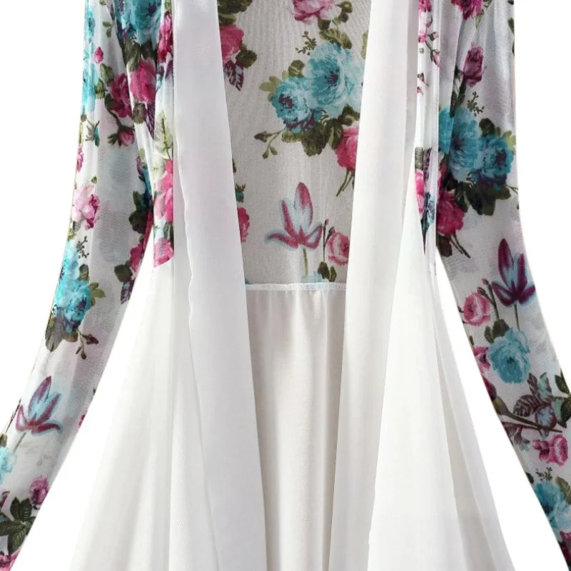 Women Kimono Vest Blusa Air Conditioning Sunscreen Female Blouses Jackets Long Chiffon Ladies Shirts images - 6