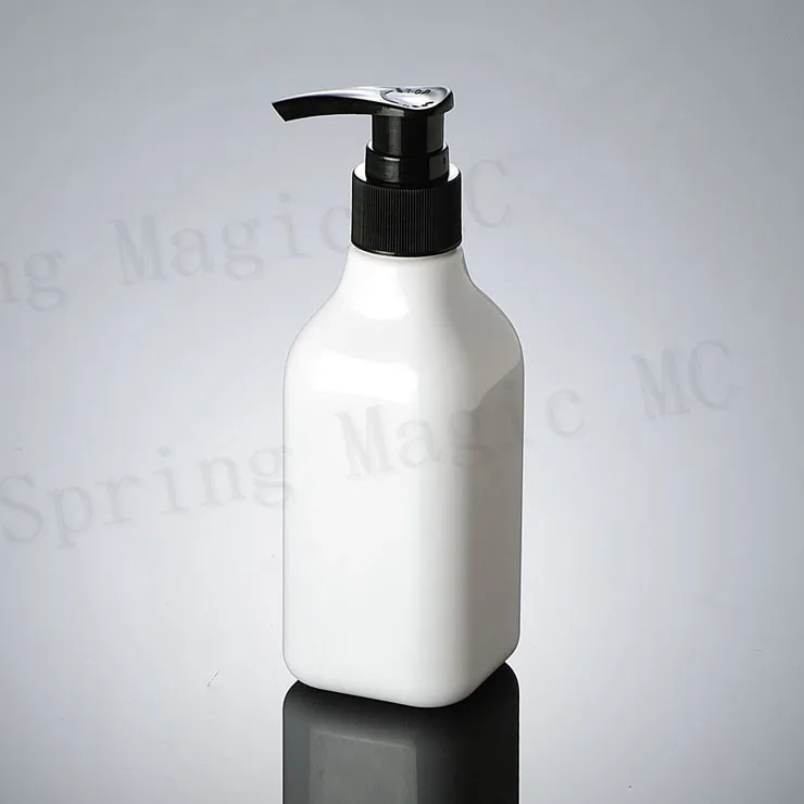 200 мл белые/прозрачные ПЭТ пластиковые бутылки с черным/белым прессовым насосом