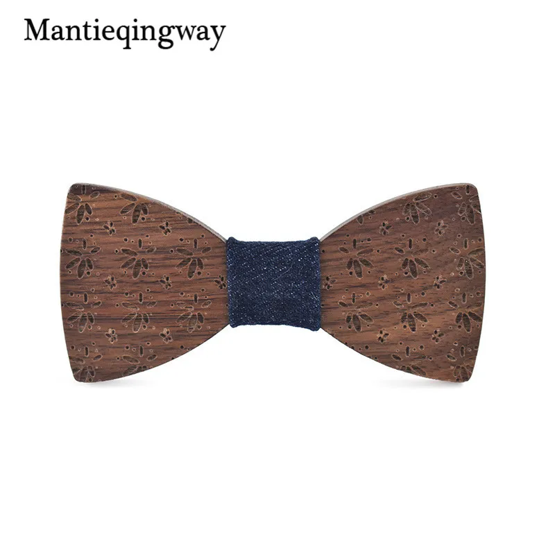 Mantieqingway деревянный галстук-бабочка галстук вечерние рубашки с бантом Gravatas Тонкий
