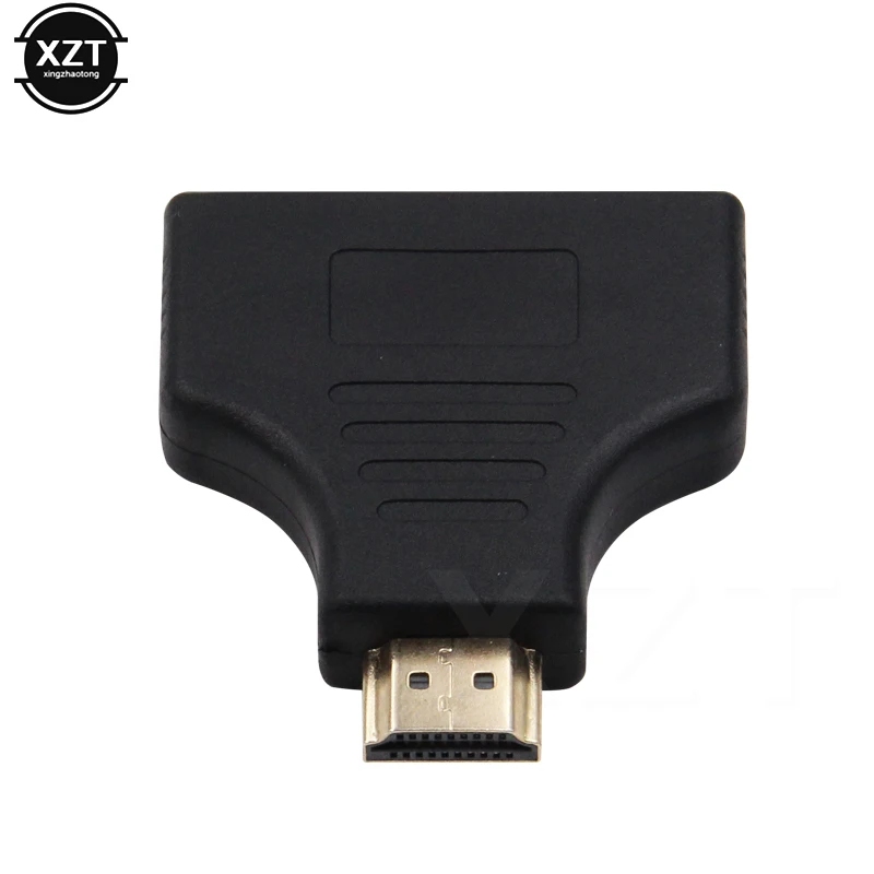 1080P HDMI совместимый разветвитель адаптер штекер гнездо преобразование 1 в 2