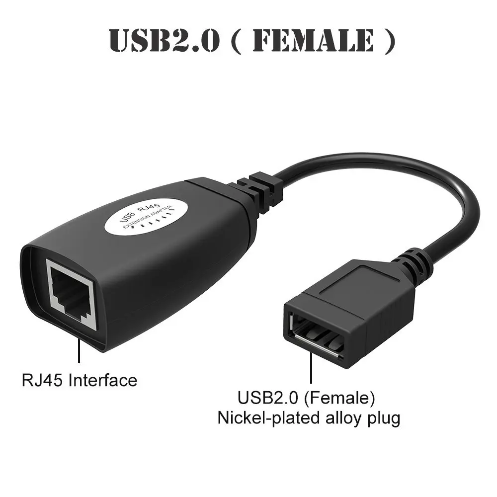 Zeadow USB 2 0 к Ethernet RJ45 удлинитель адаптер кабель до 164ft подключение CAT5 LAN | Компьютеры и
