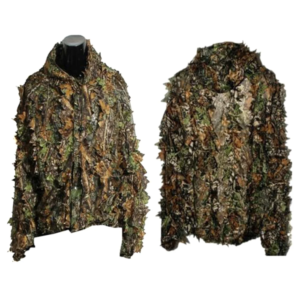 Лесной Камуфляжный костюм Ghillie камуфляжная одежда охотничий олень 3D лист