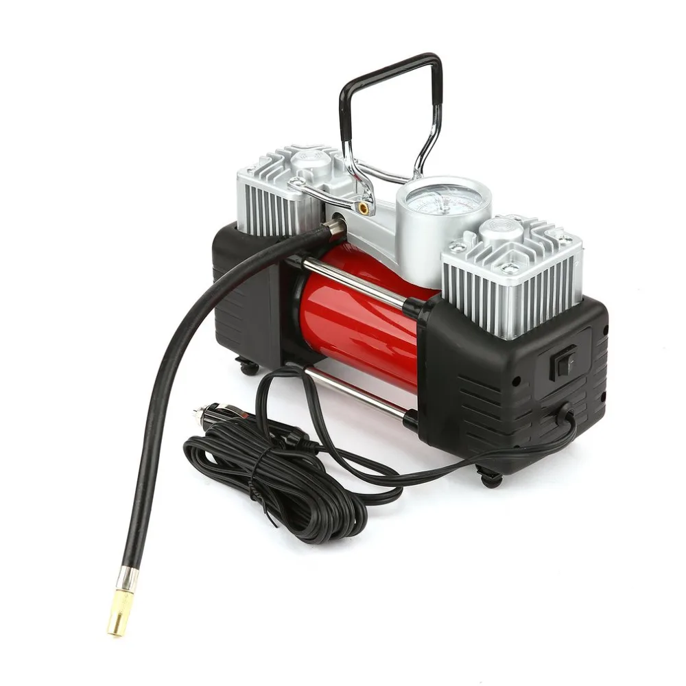 12V 150PSI Портативный аварийного сверхмощный 2 цилиндра автомобильный воздушный компрессор шин насос Универсальный для автомобилей грузовых велосипедов