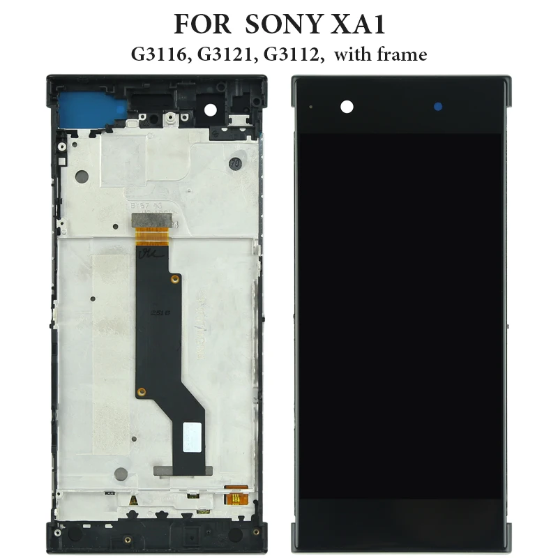 ЖК дисплей с сенсорным экраном и рамкой в сборе для Sony Xperia XA1 LCD G3116 G3121 G3112|Экраны