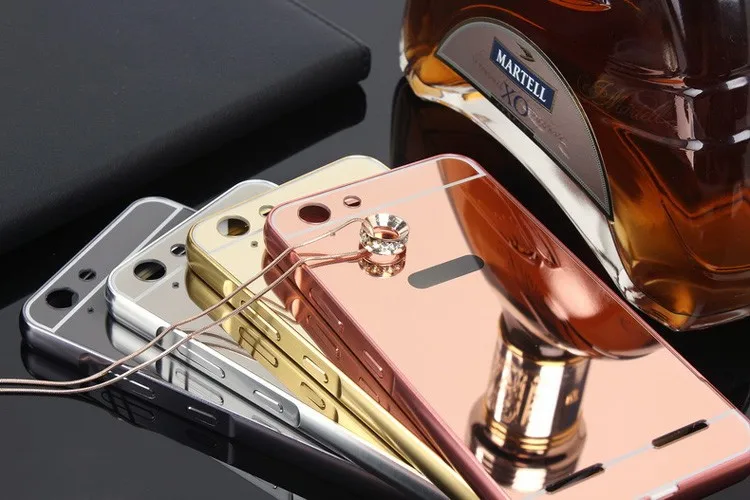 Для Coque lenovo Vibe k5 чехол K5 plus K5plus Зеркальный Алюминиевый корпус металлическая рамка акриловая задняя крышка для lenovo K5 Plus чехол A6020