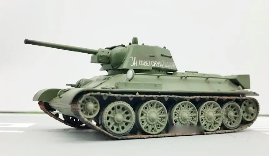 WWII русская T 34/76 модель 1942 армейский 1/72 Танк легкая готовая без литья под