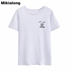 Футболка MIkialong в стиле Харадзюку с карманами, симпатичная, но психоделическая, женская летняя хлопковая футболка с коротким рукавом, женская футболка Tumblr, 2018
