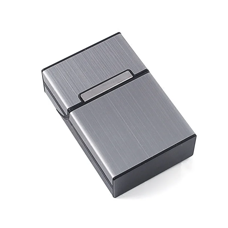 

Cigarette Case Aluminium Alloy (Hold 20 Pcs) Portable Cigarette Box Smoking Holder Tobacco Supplies