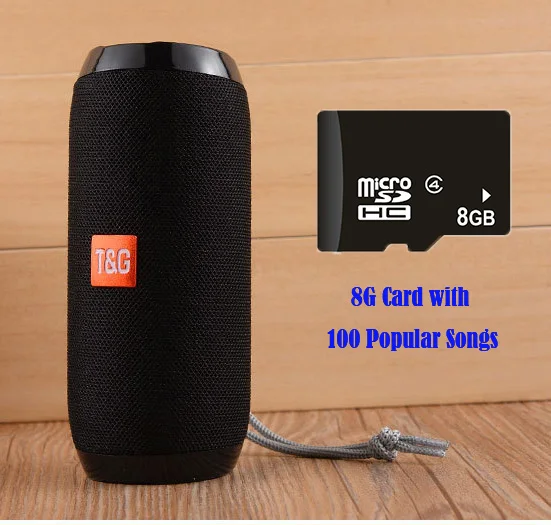 black and 8G Bluetooth динамик беспроводной аудио приемник Мини Портативный FM динамик поддержка USB AUX TF Play для планшетного ПК мобильного телефона распродажа - Цвет: black and 8G