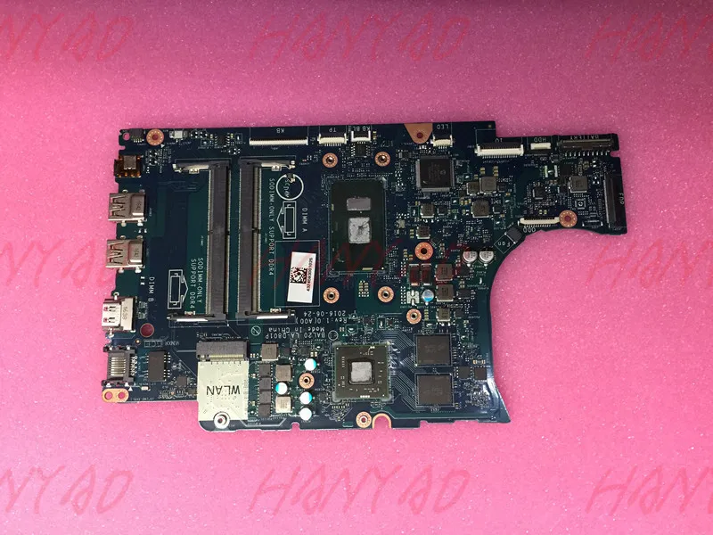 

Материнская плата для ноутбука DELL 5567 5767 0KFWK9 с процессором i7 cpu BAL20 CN-0KFWK9 DDR4 LA-D801P протестирована, быстрая доставка