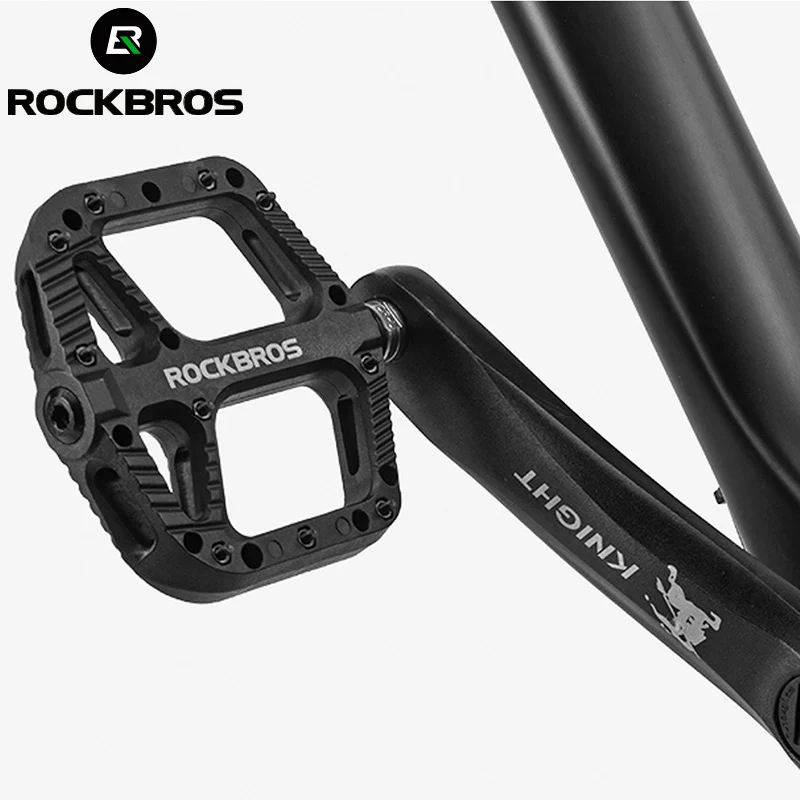 ROCKBROS велосипедные педали сверхлегкие противоскользящие горные велосипедные педали герметичный нейлоновый подшипник MTB Bicicleta велосипед Плоские велосипедные части