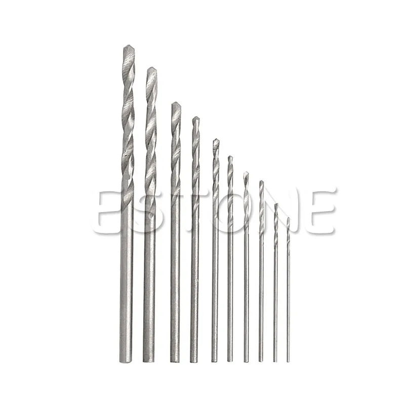 

Aluminum Mini Micro Hand Drill Keyless Chuck + 10pcs Twist Drills Rotary Tools