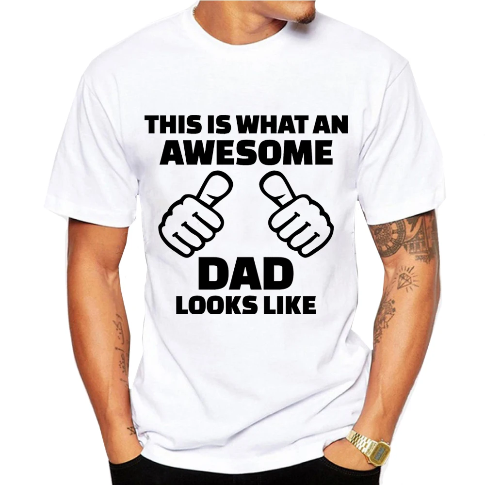 Супер папы футболки Для мужчин топы Повседневное модель Father's Day Футболка короткий рукав забавные papa и I Love Отца и Сына Подарочная футболка футболки Camisetas футболка Homme