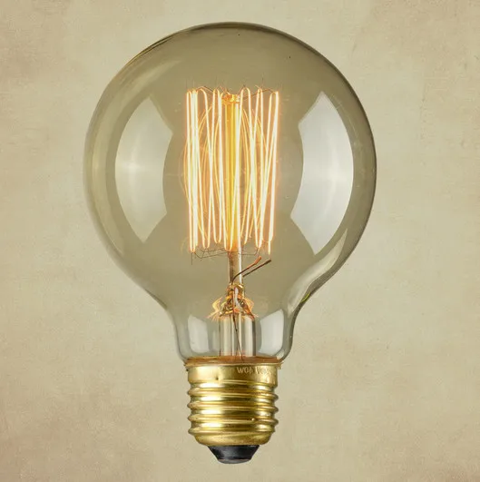 G80 bulb Американский кантри Лофт ретро подвесной светильник минималистичный кофе в музее кованого железа бар ресторан спиральная лестница лампа - Цвет корпуса: G80 bulb