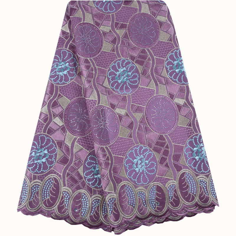 Африканская сухая хлопчатобумажная кружевная ткань высокого качества 2019 белая