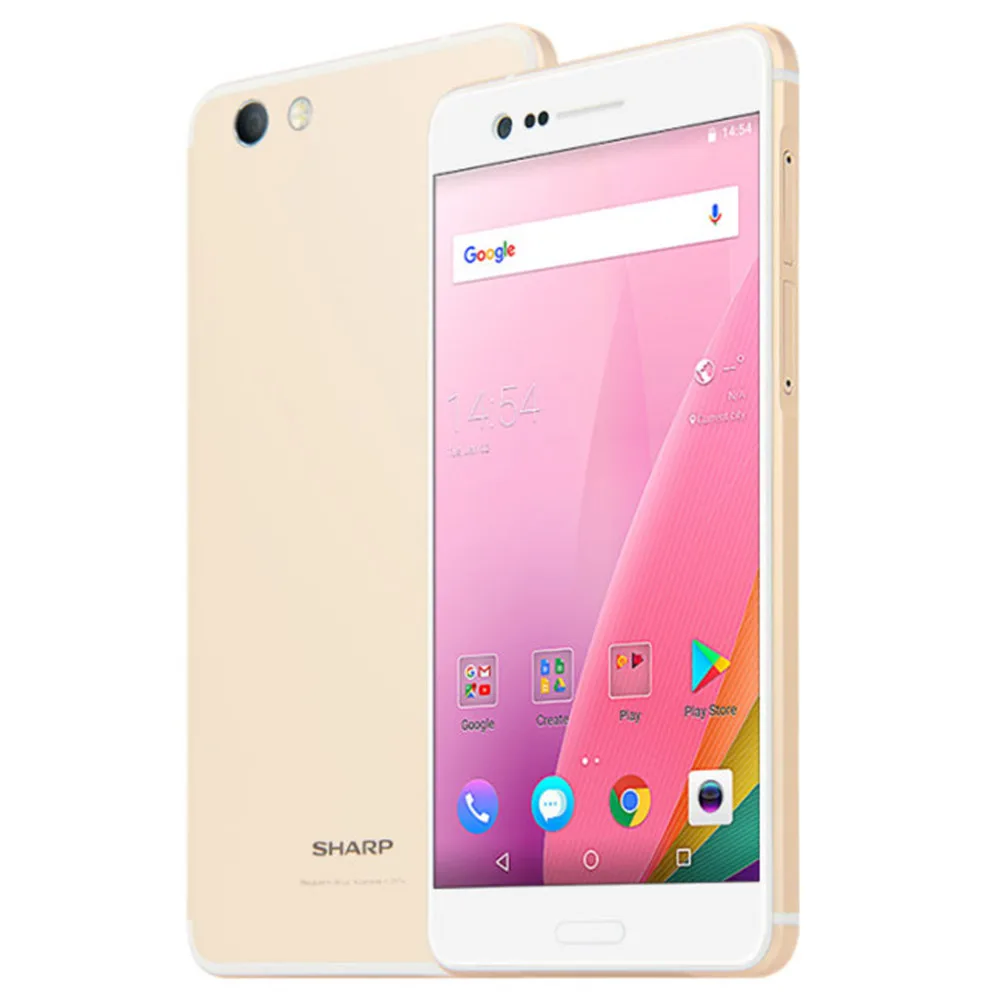 Sharp FS8009 4G LTE Android мобильный телефон 5 7 дюймов 3100 мАч 4 Гб ОЗУ 64 ПЗУ 16.0MP + 13.0MP MSM8976