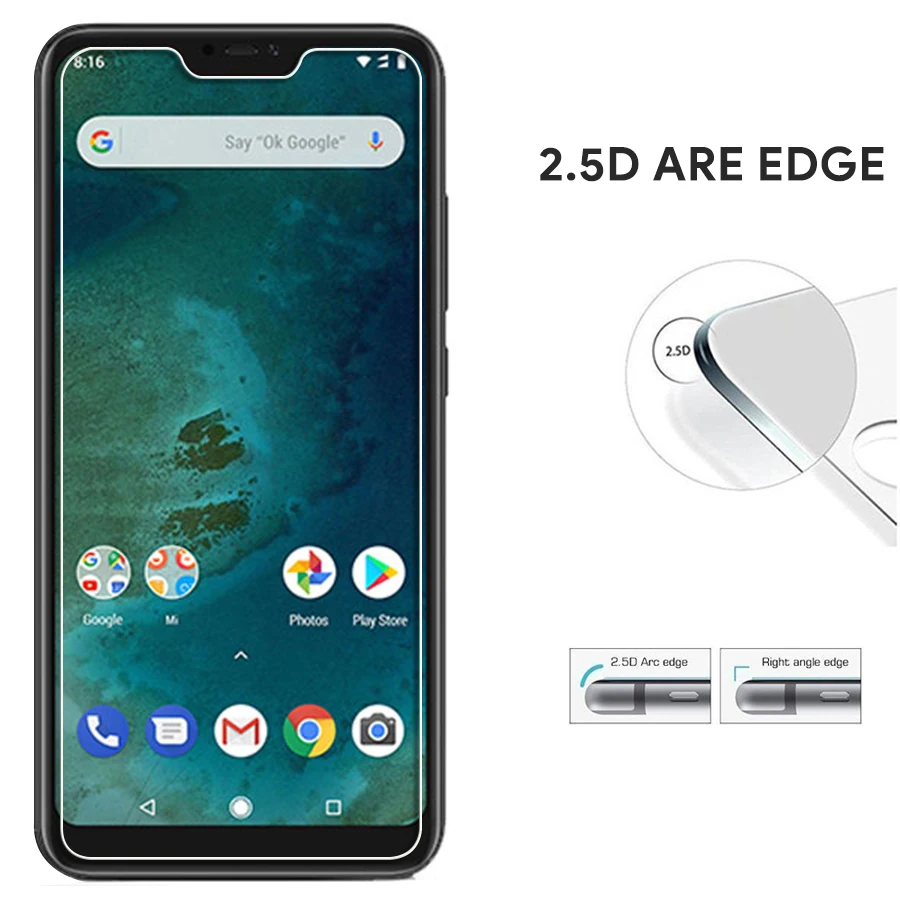 Закаленное стекло для Xiaomi mi A2 Lite для Xiao mi A2 6X Red mi 6 Pro 6Pro Защитная пленка для экрана xia mi xio mi a 2 lite a2lite 6 x
