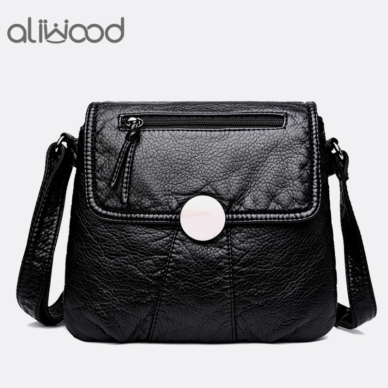 

aliwood Simple Female Crossbody bags Designer Women's Shoulder Bags Leather Handbags Package Bolsas Femininas Sac A Main Bolsos