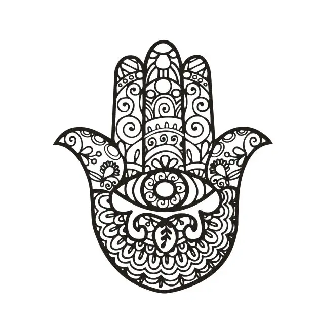 Наклейка на стену Hamsa с изображением Будды для рук йоги студии медитации декора