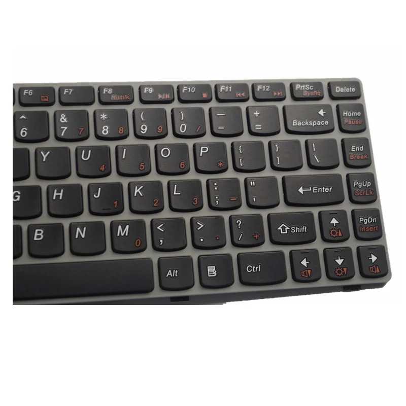 GZEELE новая клавиатура для ноутбука США для lenovo Z360 Z360A Z360G Z360P G360 G360A коричневый с Рамочная клавиатура