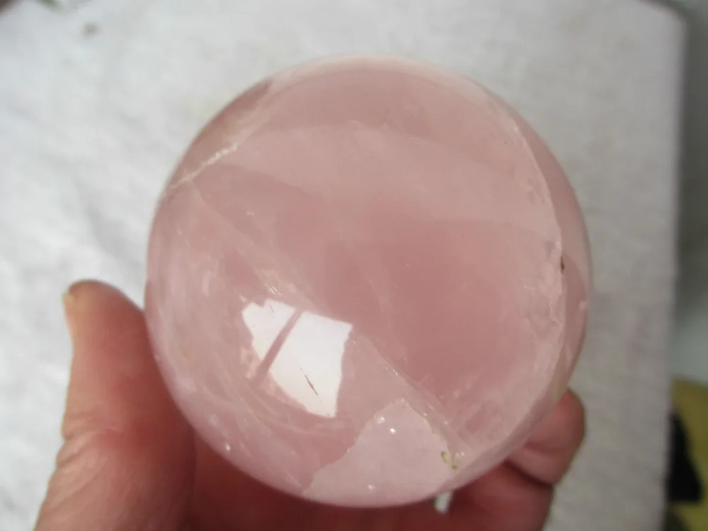 04900 NATURAL PRETTY ROSE QUARTZ CRYSTAL SPHERE BALL | Дом и сад