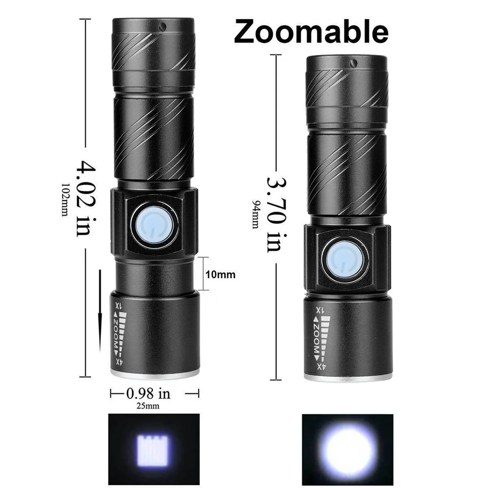 Велосипедный светильник Профессиональный USB Перезаряжаемый велосипедный флэш