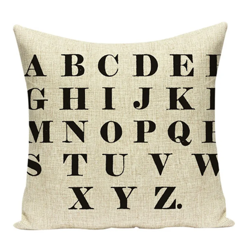 Письмо чехол для подушки с принтом Декоративная Подушка Чехол Диван подушка