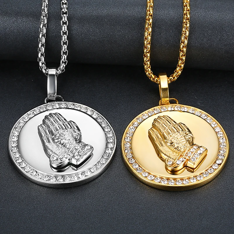 Мужская подвеска на руки в стиле хип-хоп руку ожерелье из нержавеющей стали