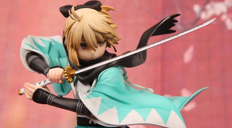 Аквамарин Fate/Grand для рисунок Sukura сабля рис Okita Souji 23 см ПВХ экшн Фигурки