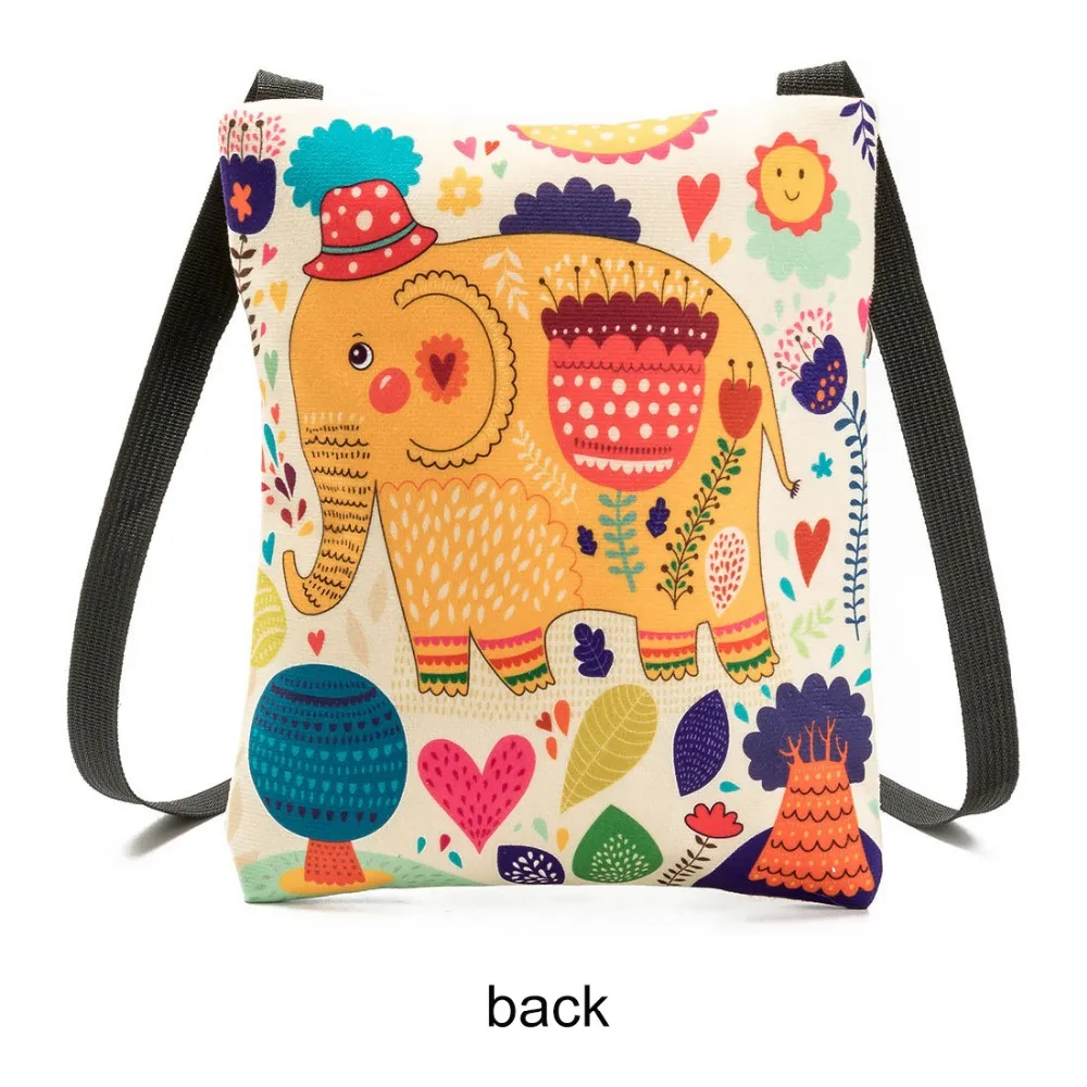 ESBELEME милые мини сумки на одно плечо для женщин девочек Холст полиэстер