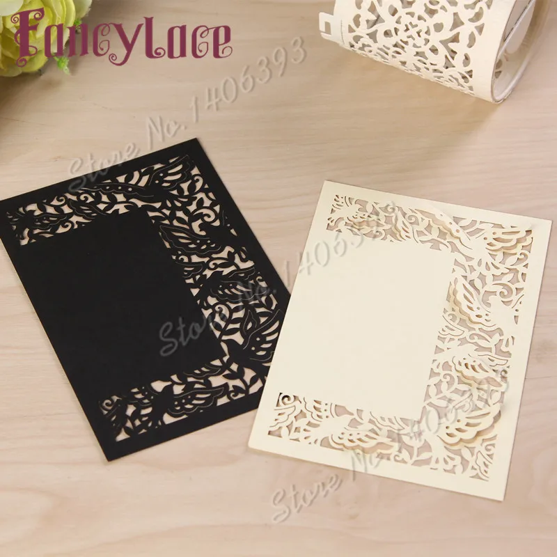 20 шт. свадебные открытки с лазерной гравировкой птиц|card design|pearl cardpaper card |