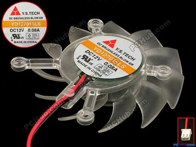 Вентилятор охлаждения сервера Y.S TECH YD127015LS 12 В постоянного тока 0 08 а 70x70x15 мм 2