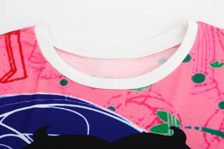 Western cartoon princess print women summer tees fashion girls long t-shirts casual ladies tops wholesale free ship | Женская одежда