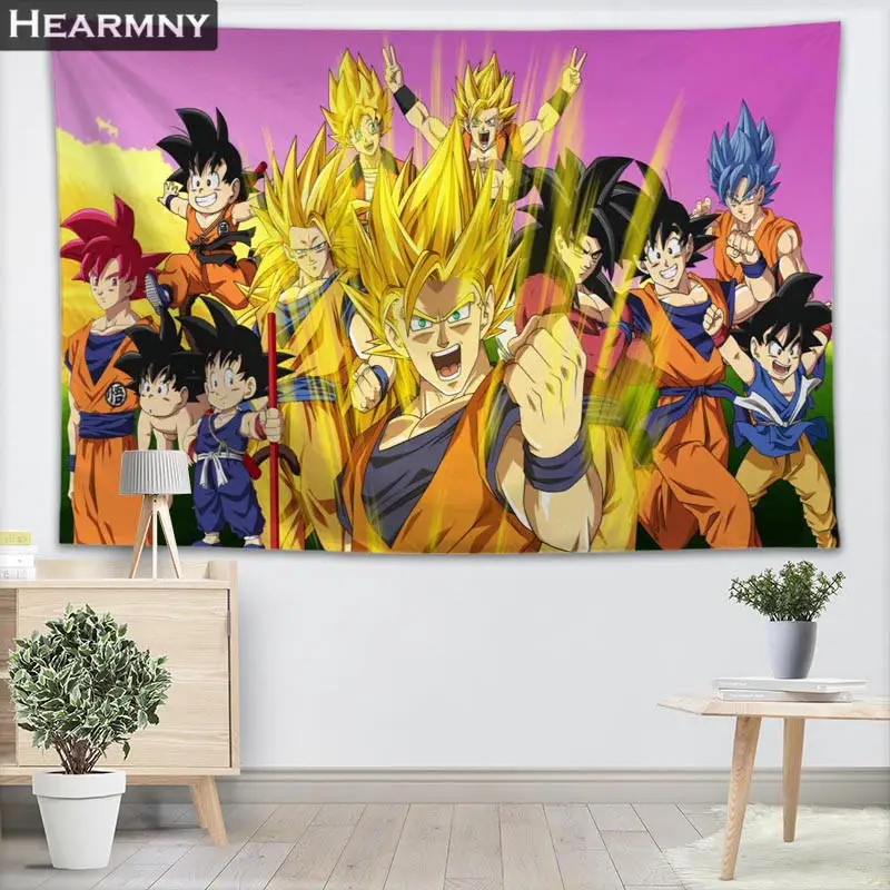 HEARMNY гобелены Dragon Ball Гобелены стене висит шоу кусок для Домашний Декор стены ковры пляжные пледы одеяло йога коврики - Цвет: 1
