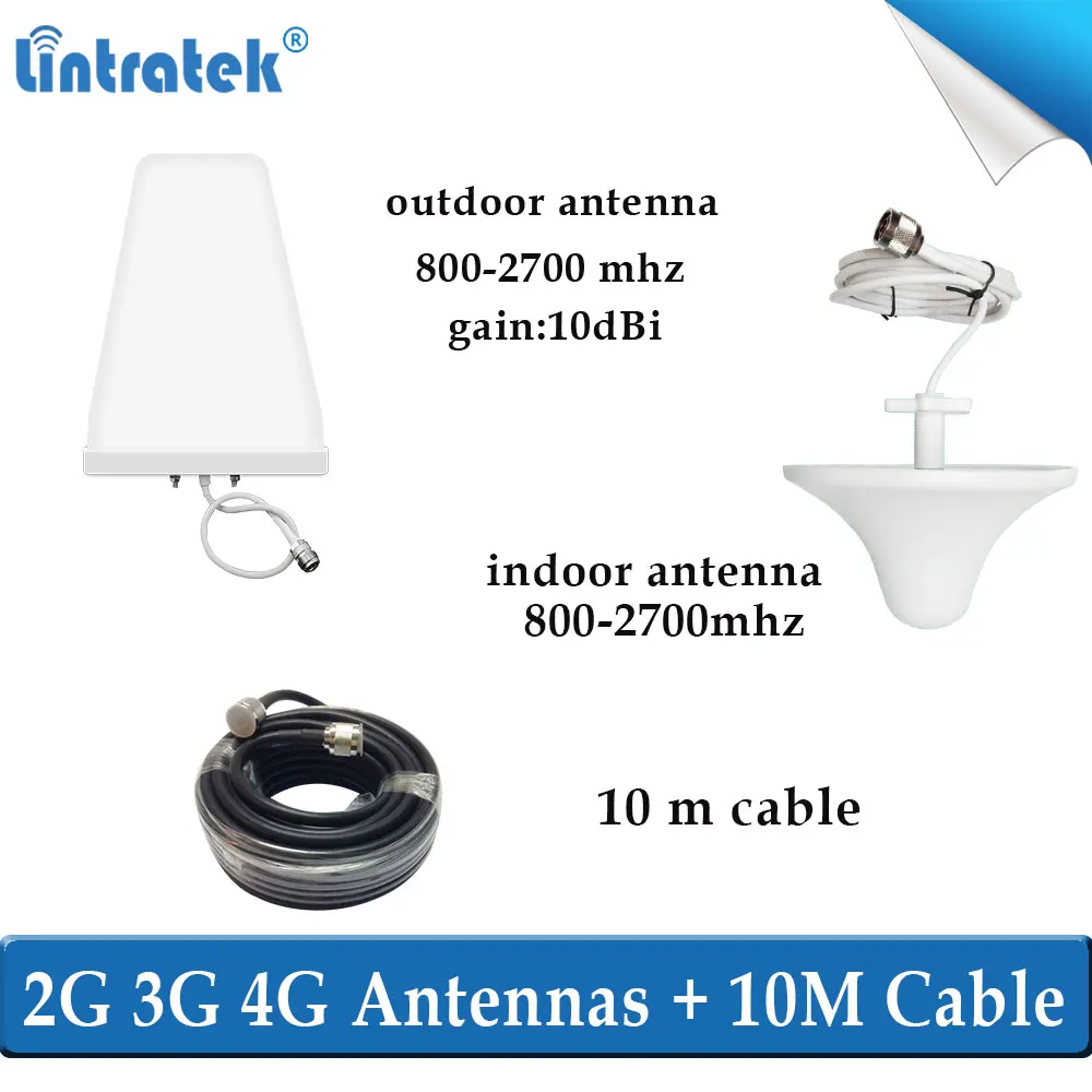 Lintratek трехдиапазонный 2g 3g 4g репитер gsm 900 1800 2100 сигнала сотовой сети booster МГц wcdam dsc