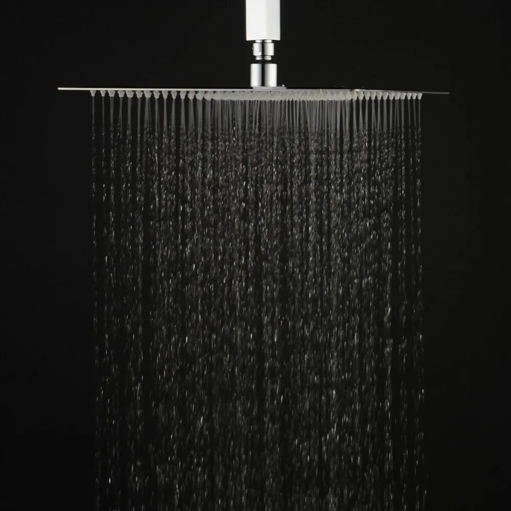 Современная Площадь Chrome 304 Из Нержавеющей Стали насадки Для Душа Ультра Тонкий