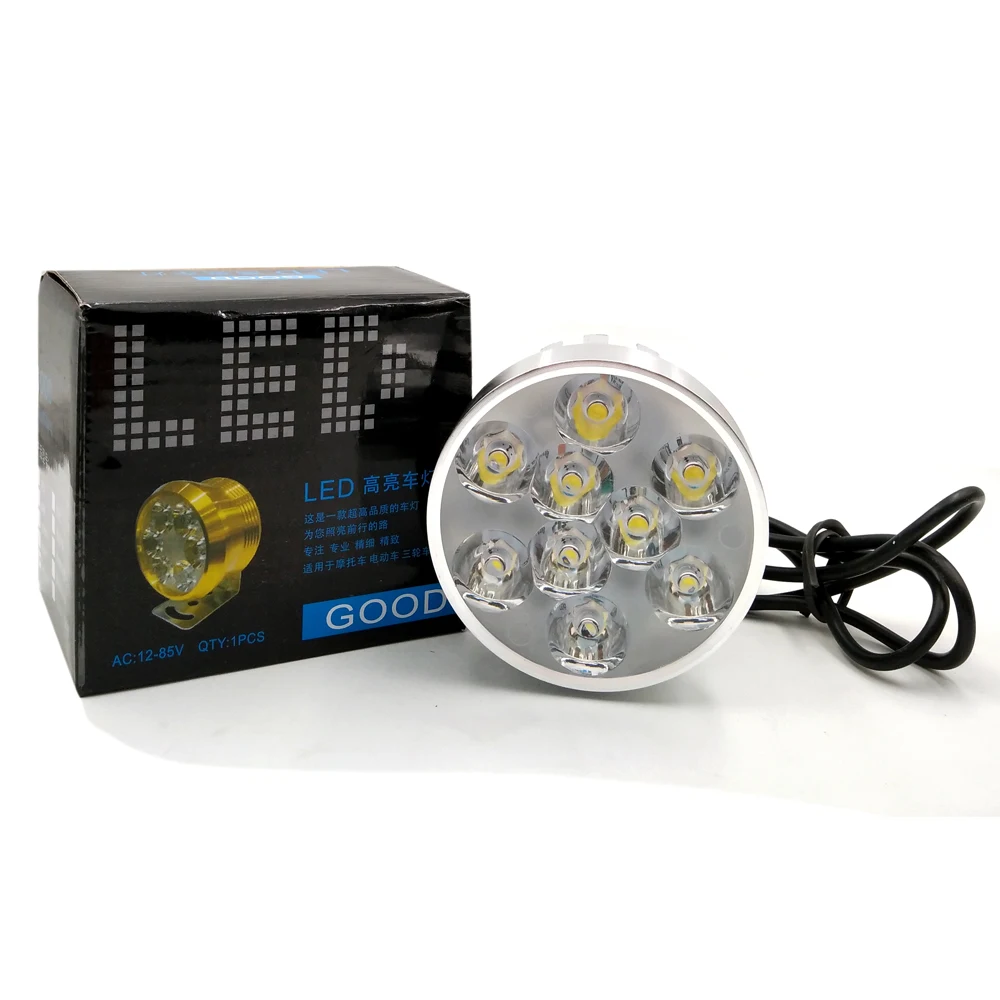 2 шт. 9 фишек мотоциклетные светодиодный фар раствор Водонепроницаемый вождения