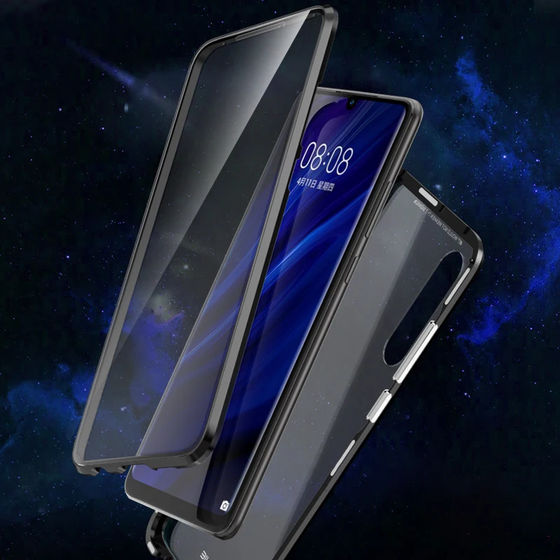 Чехол Toraise для Huawei P30 Pro полностью защищающий корпус на 360 градусов металлический