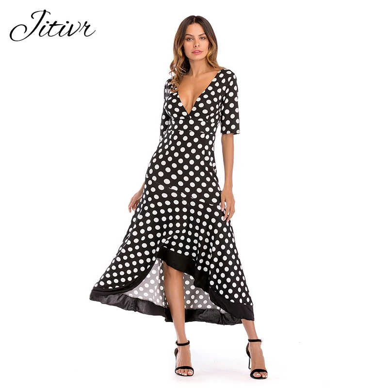 Jitivr платье для пикантные женские платья с v образным пляж vestidos сексуальная спинки