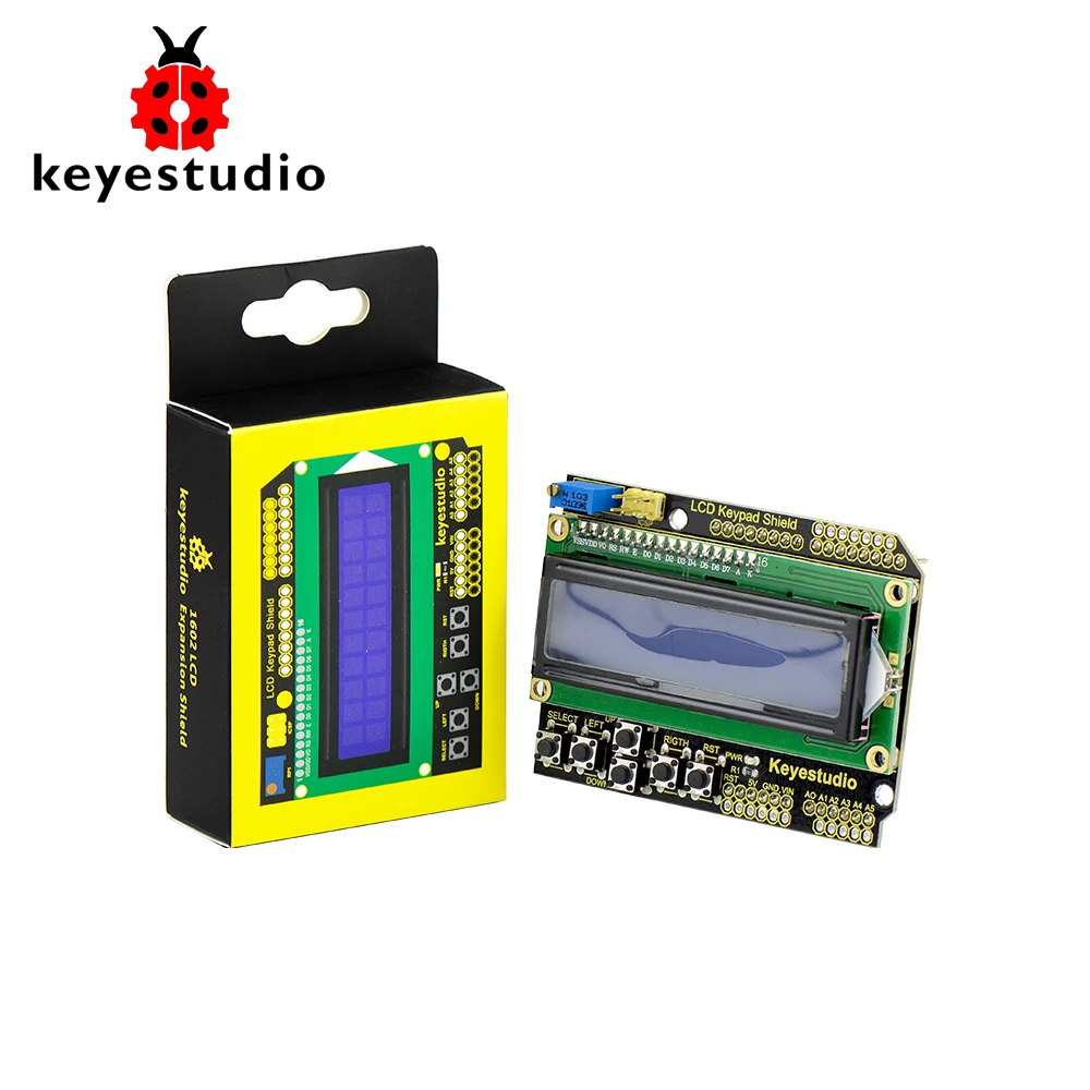 Экран клавиатуры Keyestudio 1602 для Arduino ЖК дисплей ATMEGA2560 Raspberry Pi UNO синий экран модуль