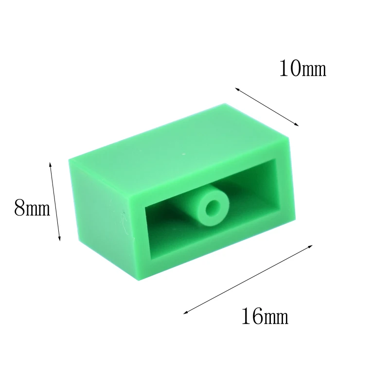 100 шт./лот кирпич 1x2 DIY Просветленный Блок Кирпича совместим с сборками